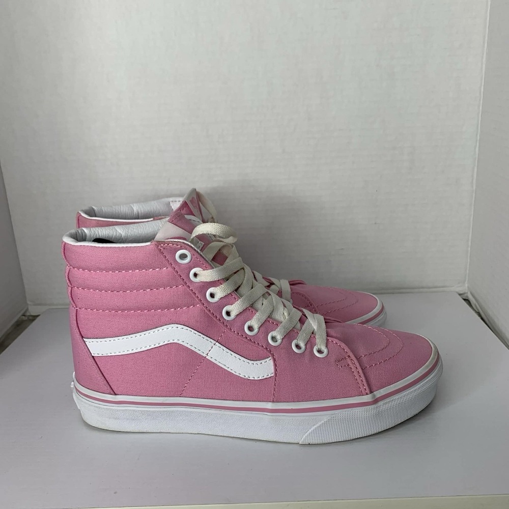 Vans Classic Slip-On Checkerboard Pink White Shoes Women's 8.5